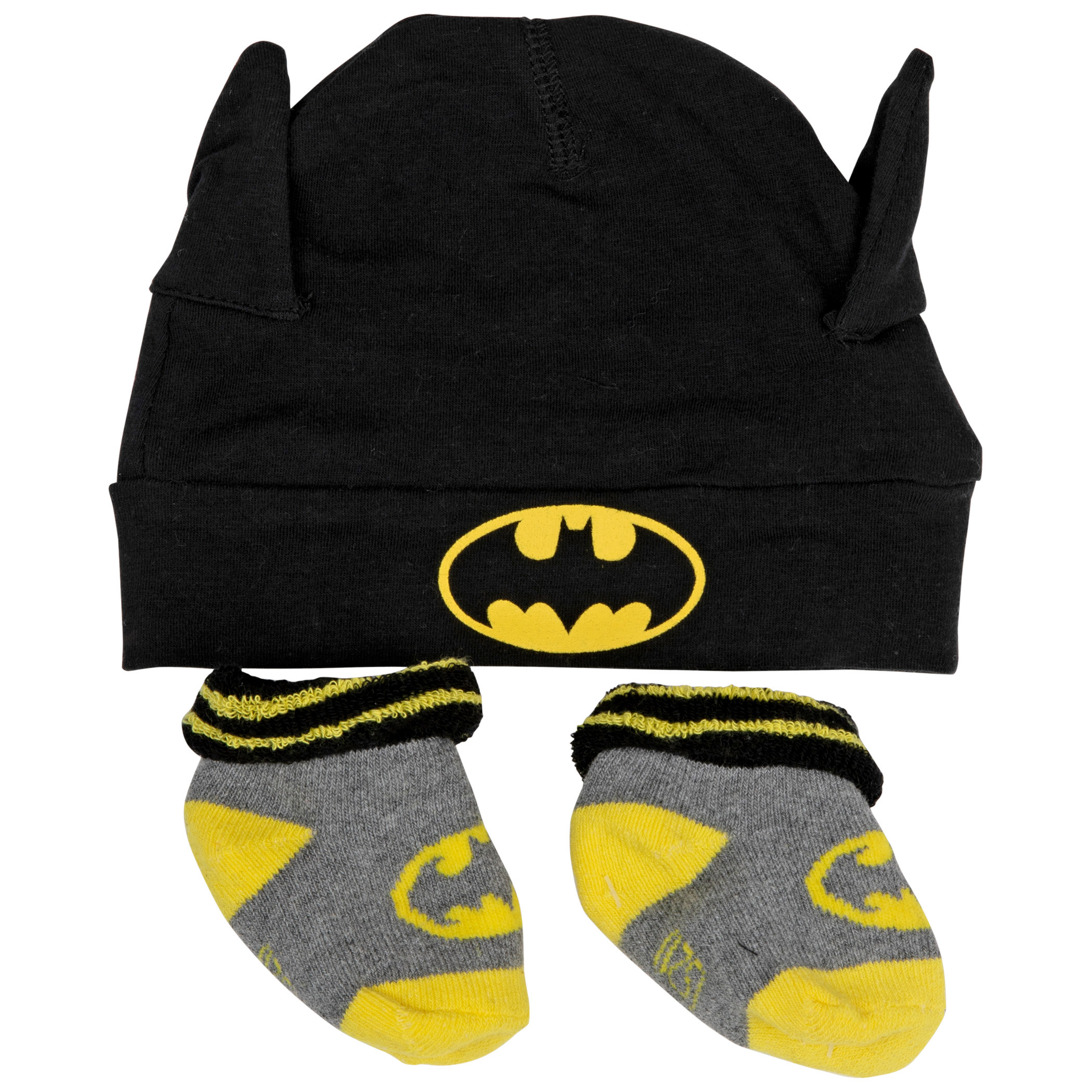 Batman Symbol Costume 2-Piece Hat and Sock Set